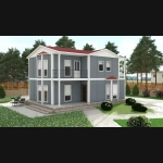 155 m² 2 Katlı Prefabrik Ev