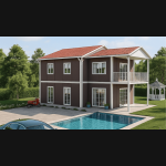 165 m² 2 Katlı Prefabrik Ev