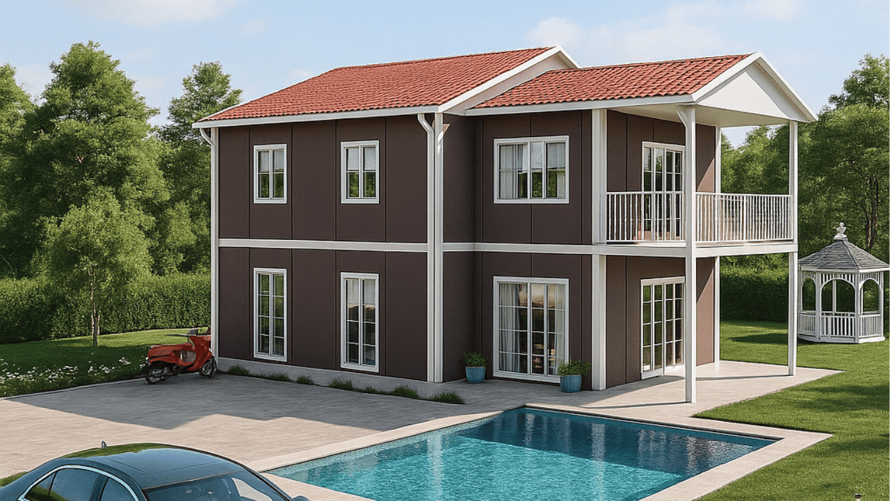 165-m2-iki-katli-prefabrik-ev-1 165 m² 2 Katlı Prefabrik Ev - Görsel 1