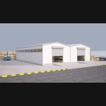500 m² Çelik Hangar Binası