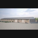 506 m² Prefabrik Yemekhane Binası