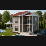 90 m² 2 Katlı Prefabrik Ev