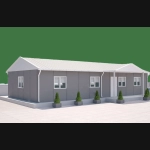 92 m² Prefabrik Ofis Binası