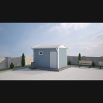 9 m² Prefabrik WC & Duş Binası