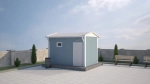 9 m² Prefabrik WC & Duş Binası